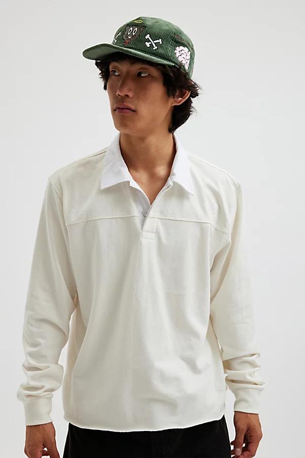 Urban Outfitters UO Richmond Quilted Raw Hem Rugby Shirt Top Mens at Urban Outfitters Product Image