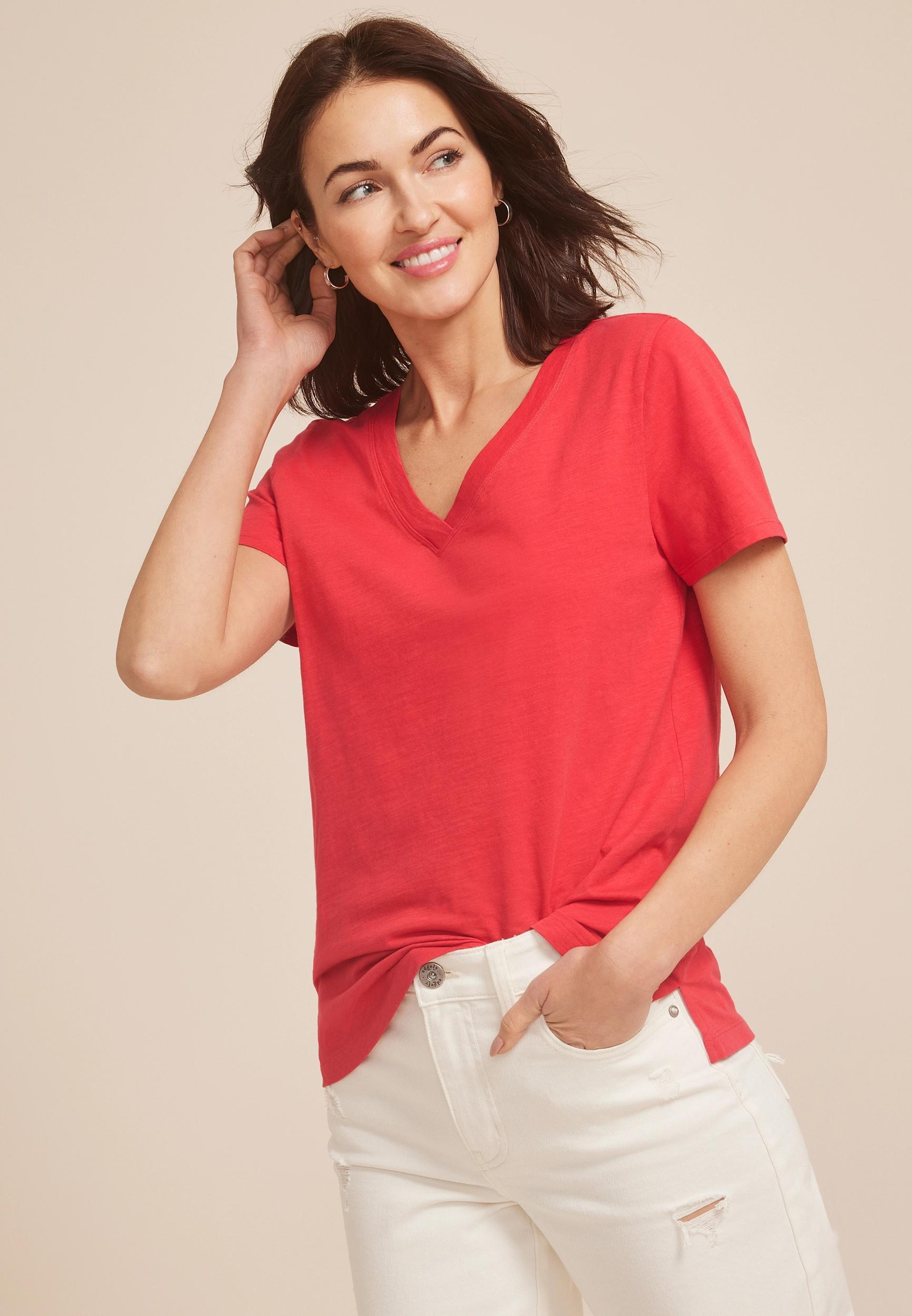 24/7 Dawson V Neck Tee Product Image