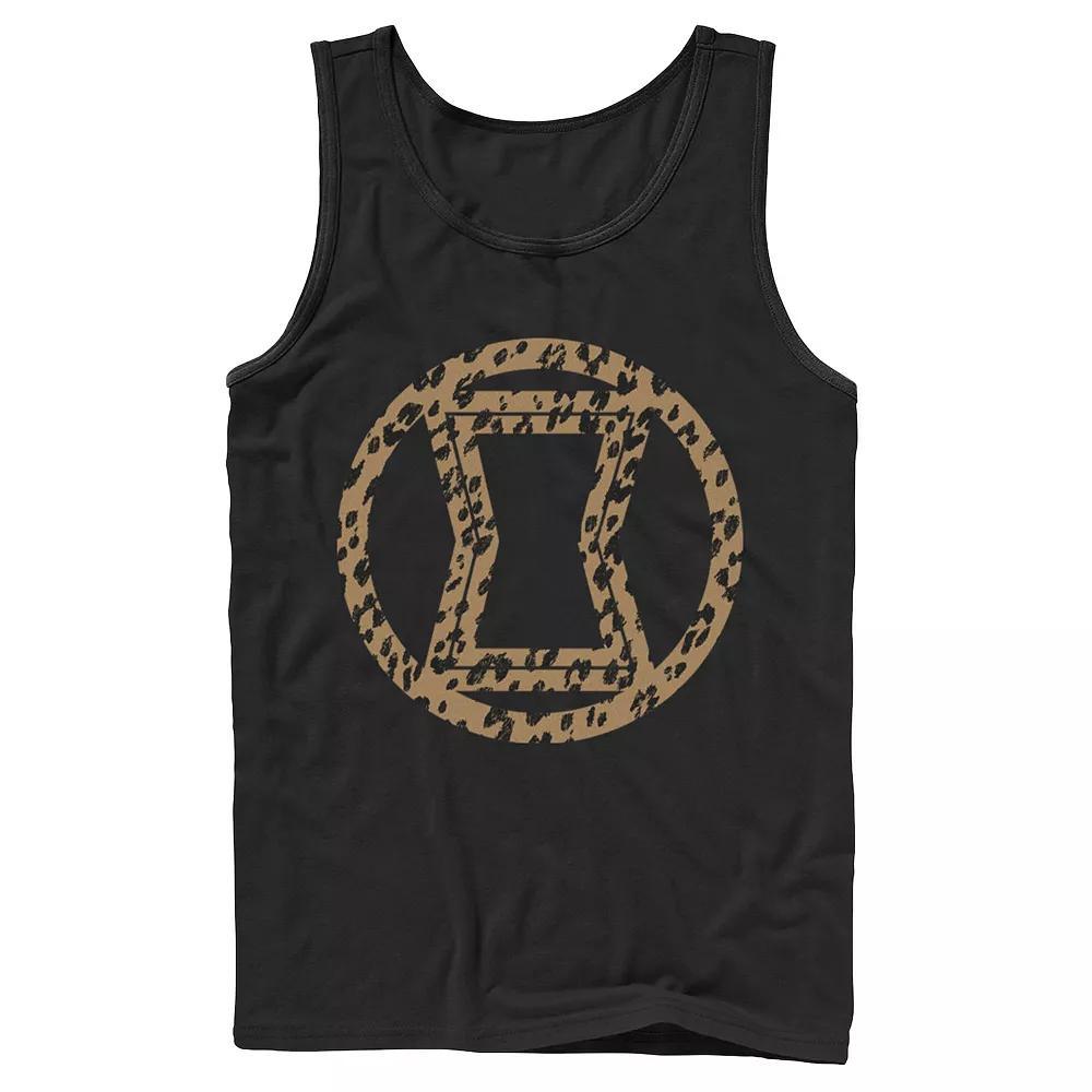 Mens Marvel Widow Leopard Logo Fill Tank Top, Boys Product Image