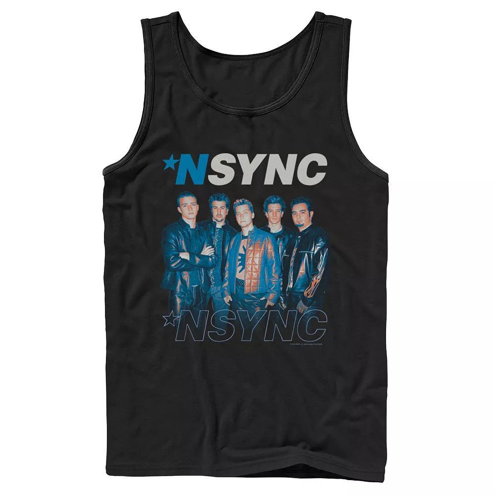 Men's Nsync Band Group Shot Tank Top, Size: XL, Black Product Image