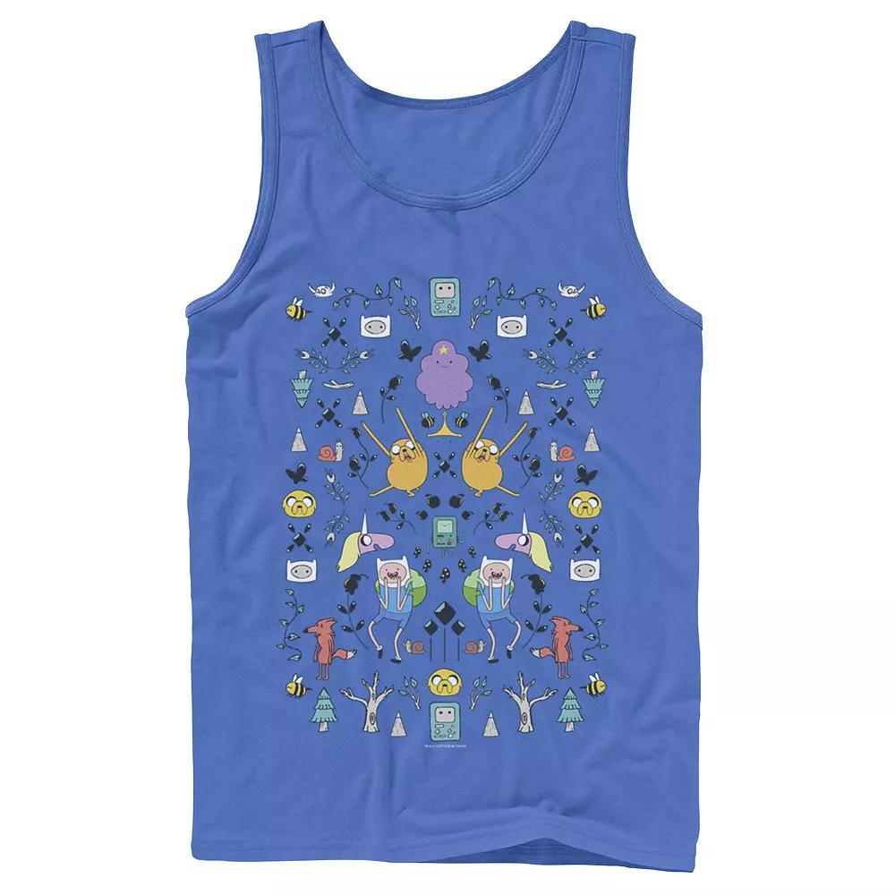 Mens Adventure Time Character Icon Collage Tank Top Product Image