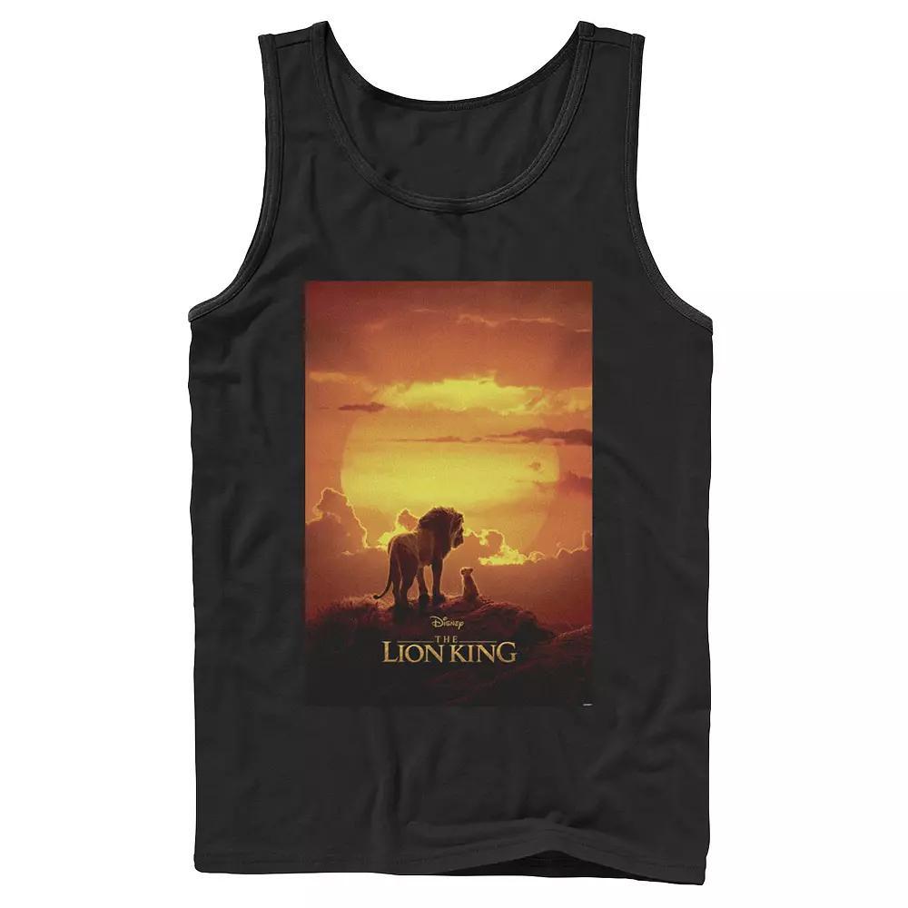 Disney's The Lion King Pride Rock Live Action Movie Poster Men's Tank Top, Size: Large, White Product Image