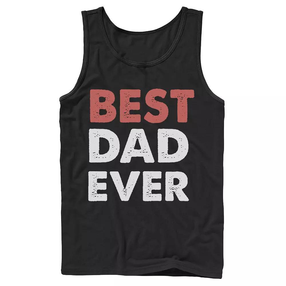 Men's Father's Day Best Dad Ever Status Tank Top, Size: XL, Black Product Image