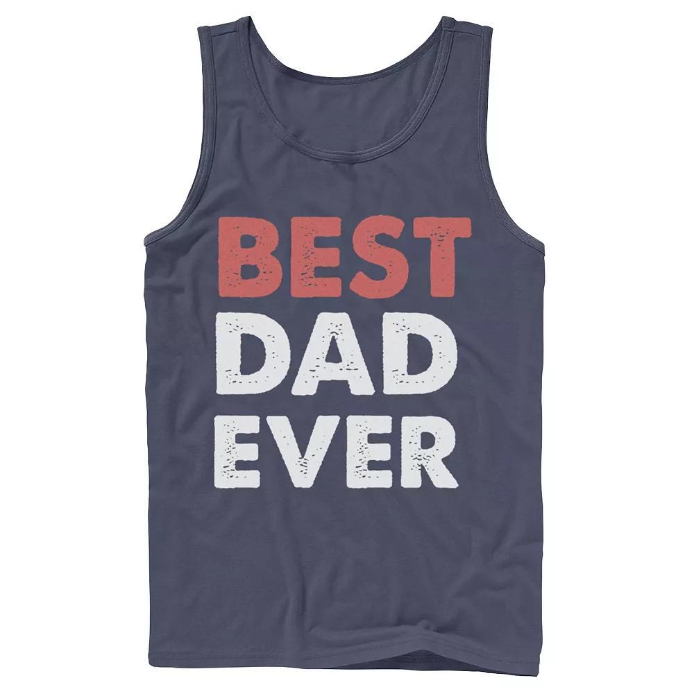 Men's Father's Day Best Dad Ever Status Tank Top, Size: XL, Black Product Image