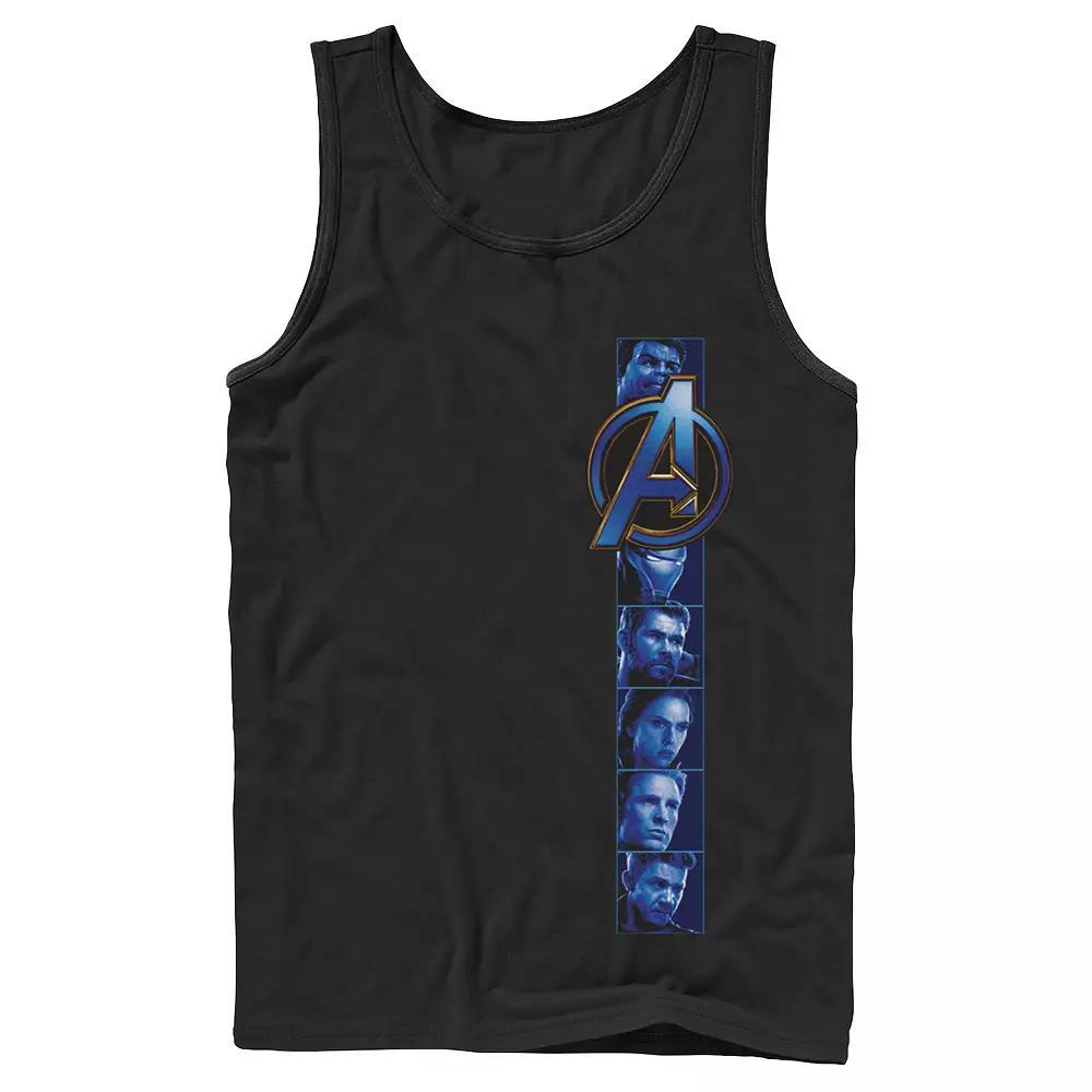 Men's Marvel Avengers Endgame Hero Vertical Shot Tank Top, Size: XL, Black Product Image