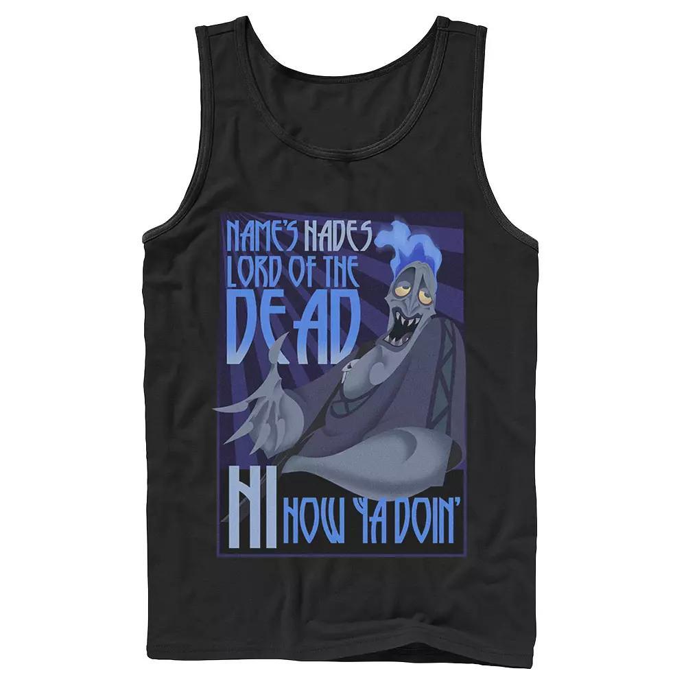 Disney's Hercules The Name's Hades Quote Men's Tank Top, Size: Large, Black Product Image