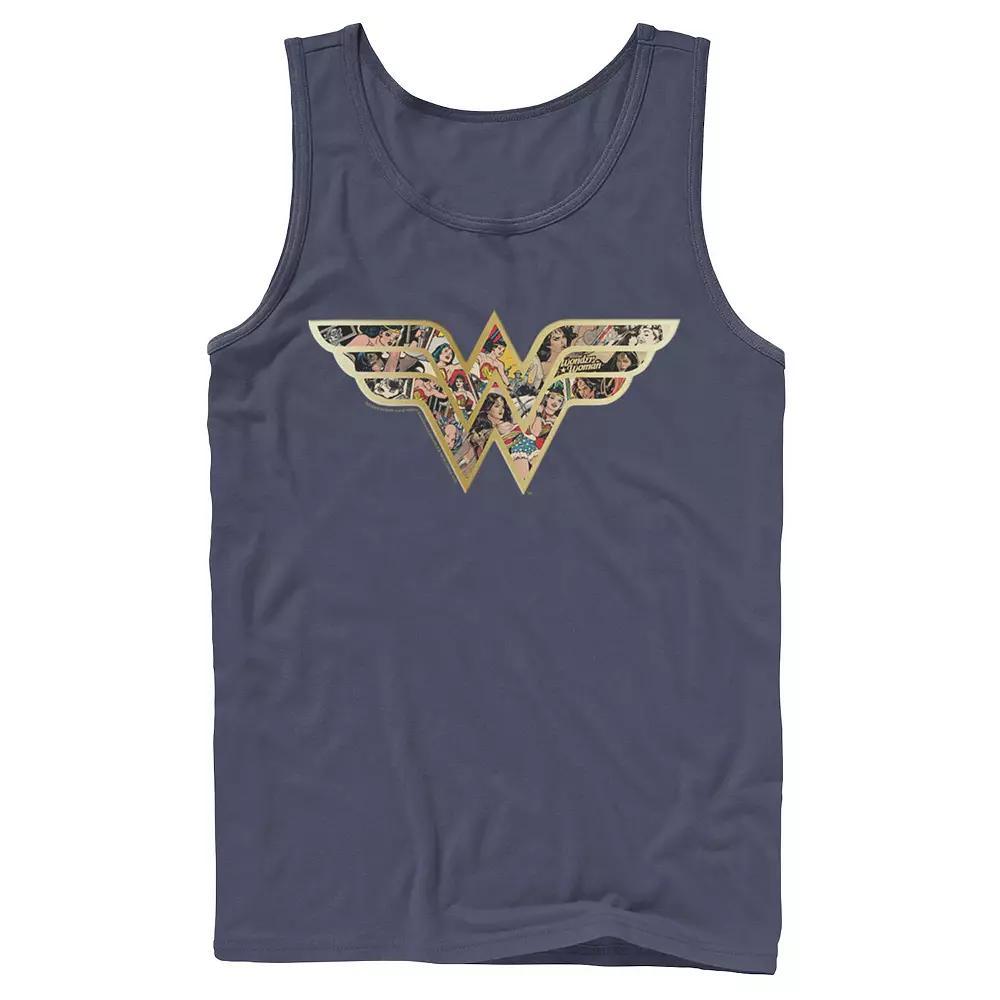 Men's Jurassic World Red Logo Glitch Coin Tank Top, Size: Large, Black Product Image
