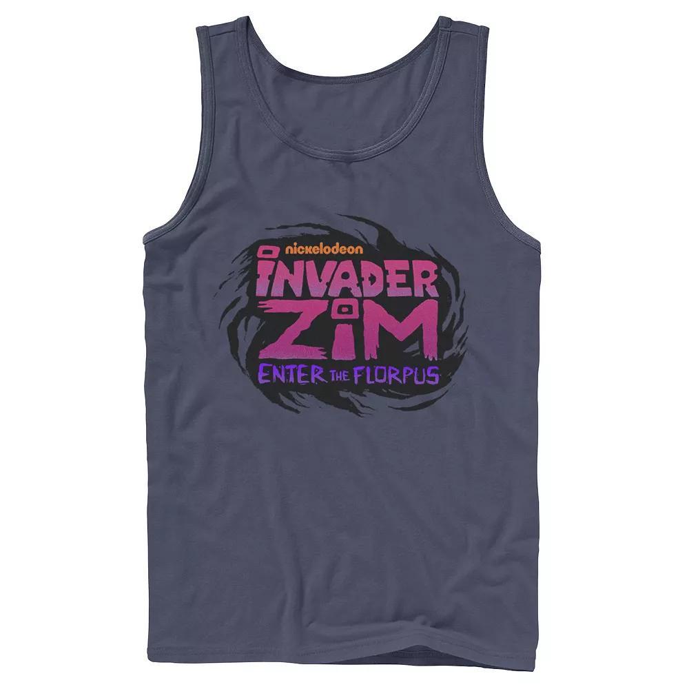 Men's Nickelodeon Invader Zim Enter Florpus Logo Graphic Tank Top, Size: Small, Blue Product Image
