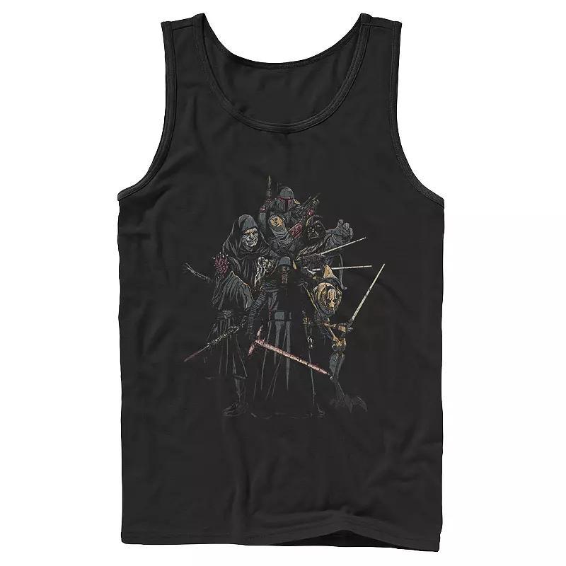 Mens Jurassic Park T-Rex Red Safari Collage Tank Top, Mens Athletic Grey Product Image