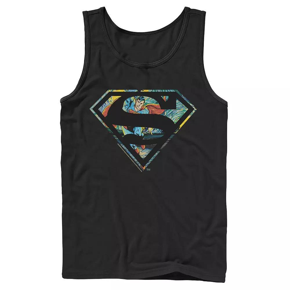 Mens DC Comics Superman Face Logo Tank Top Product Image