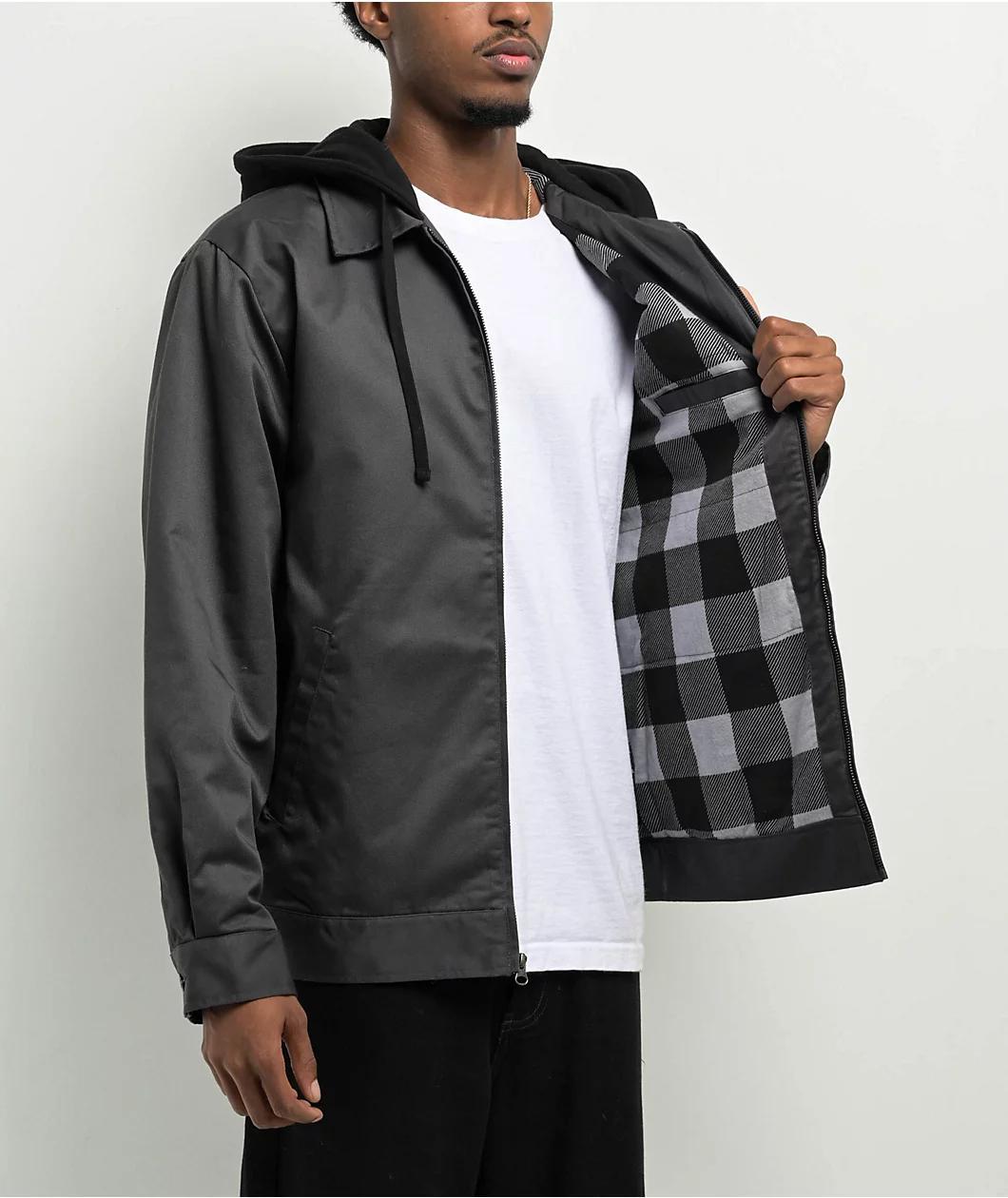 DGK Nuestra Charcoal Hooded Jacket Product Image
