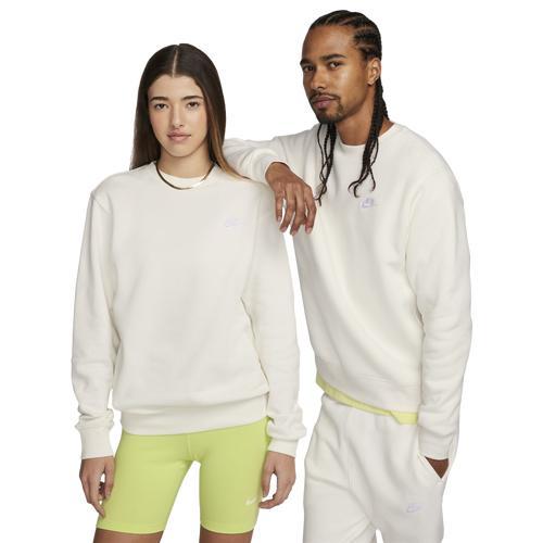 Nike Men's Club Crewneck Sweatshirt in Khaki/White at Nordstrom, Size Small Product Image