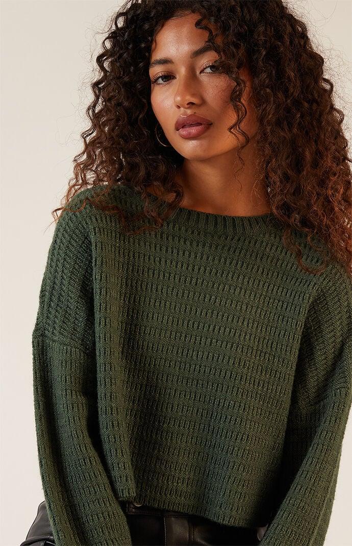 Women's Polar Waffle Knit Sweater Product Image