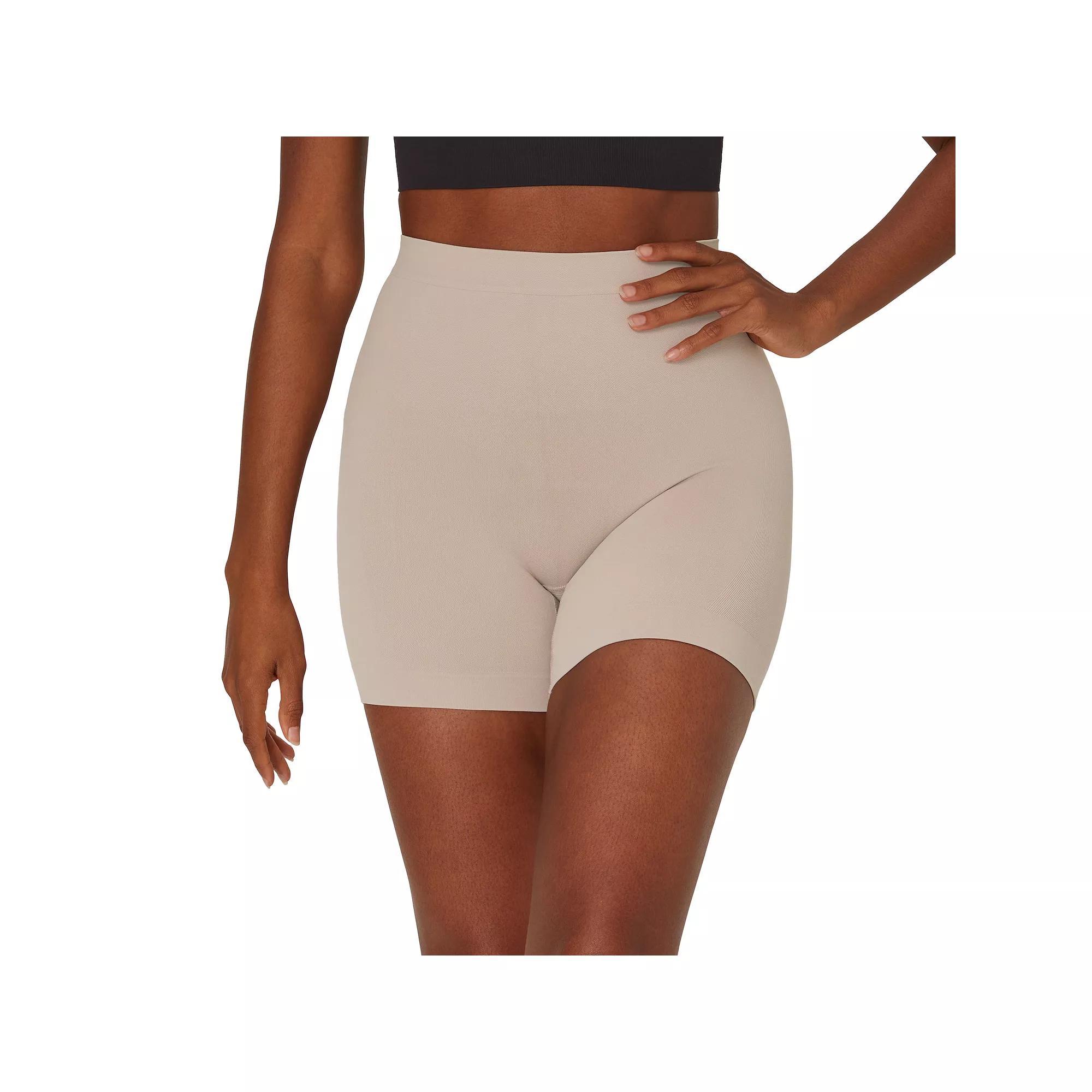Women's Maidenform® Seamless Mid-Waist Thigh Slimmer DMS831, Size: Small, Evening Blush Product Image