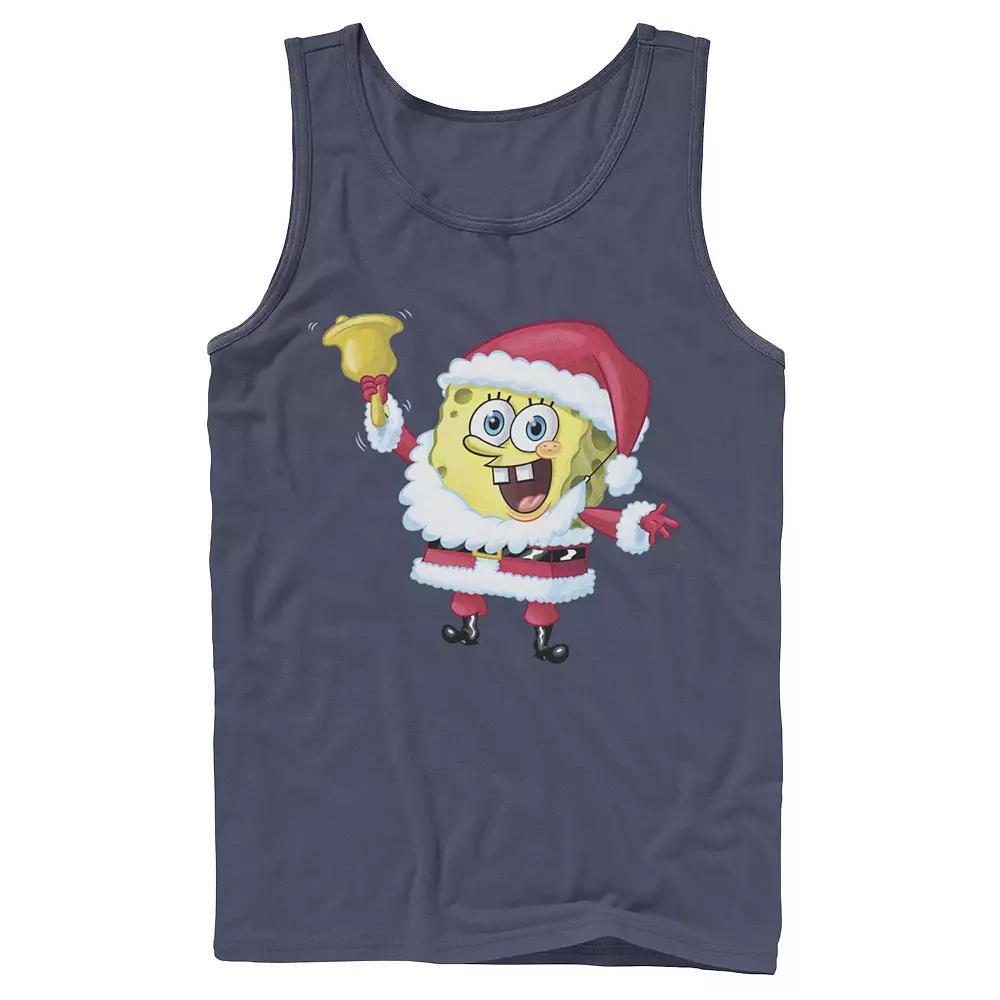 Men's Nickelodeon SpongeBob SquarePants Santa Claus Tank Top, Size: Large, Black Product Image