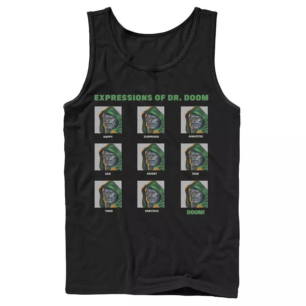 Men's Marvel Expressions Of Dr. Doom Panels Tank Top, Size: XL, Black Product Image