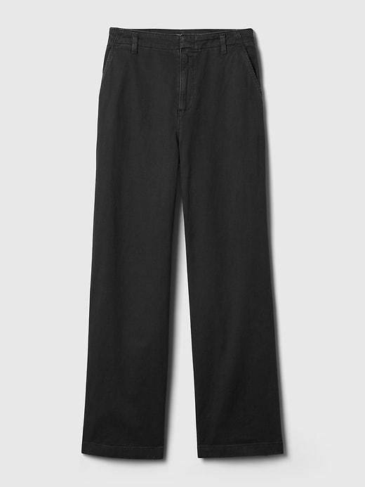 Mid Rise Loose Khakis Product Image