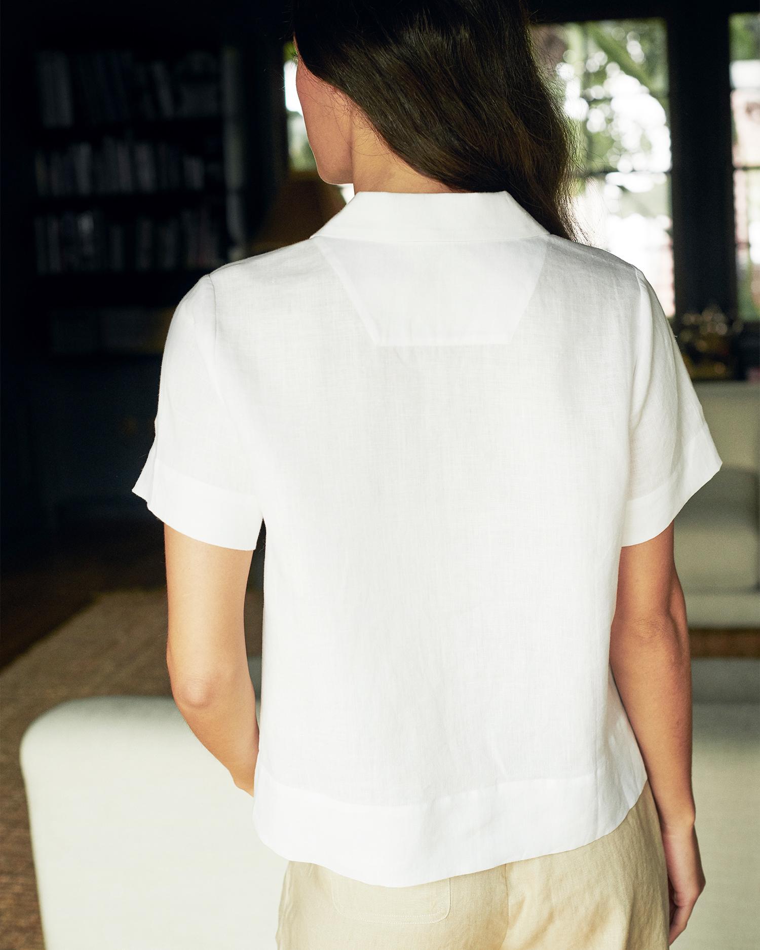Quince | Women's Short Sleeve Shirt Linen Product Image