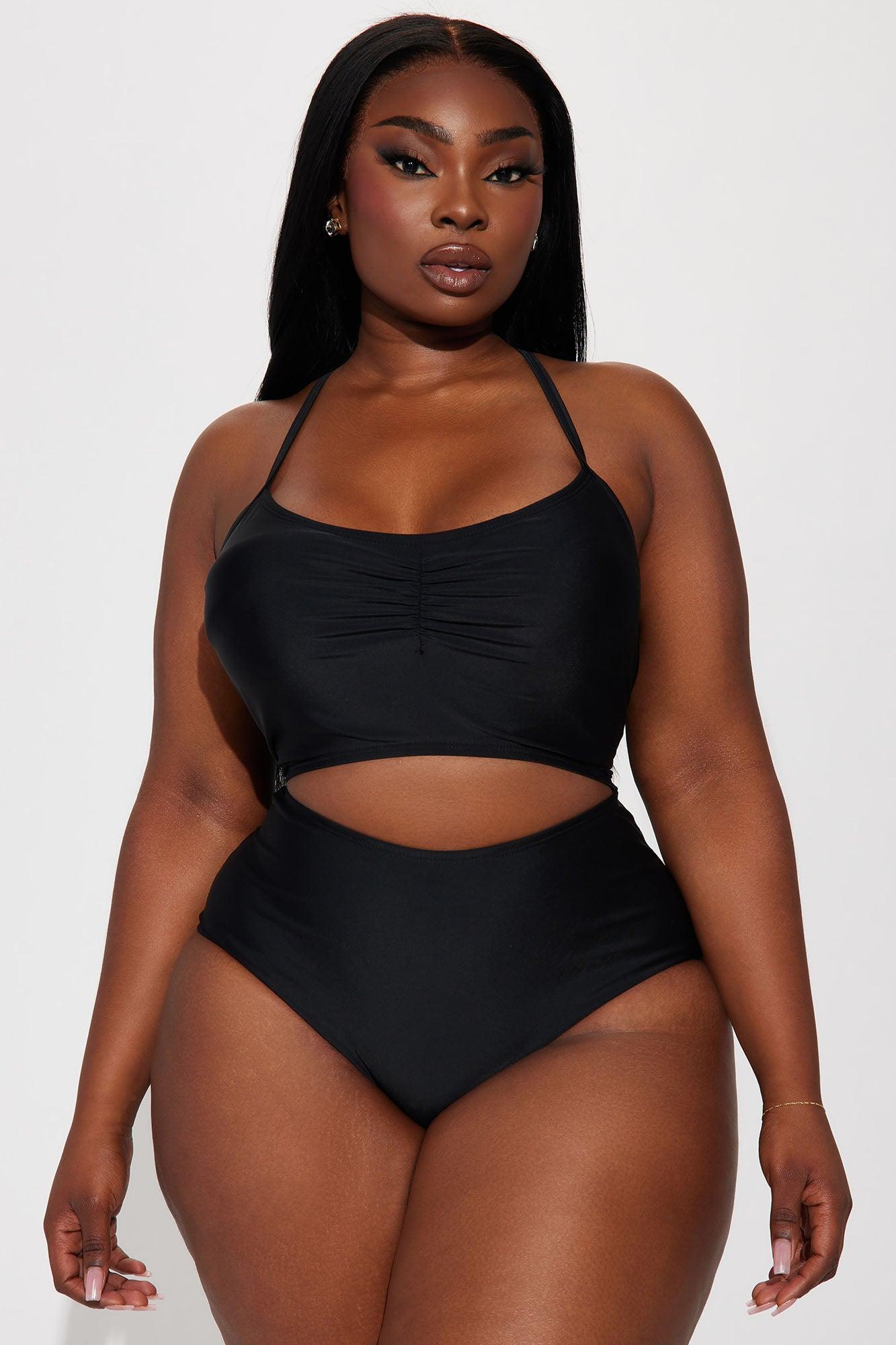 Anya Cut Out 1 Piece Swimsuit - Black Product Image