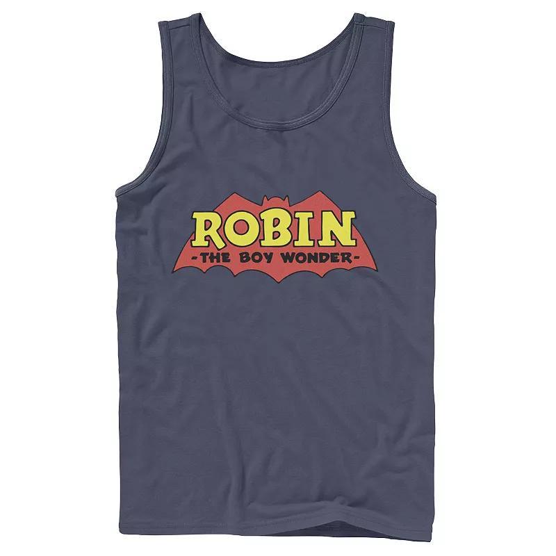 Mens DC Comics Robin The Boy Wonder Classic Logo Tank Top Blue Product Image