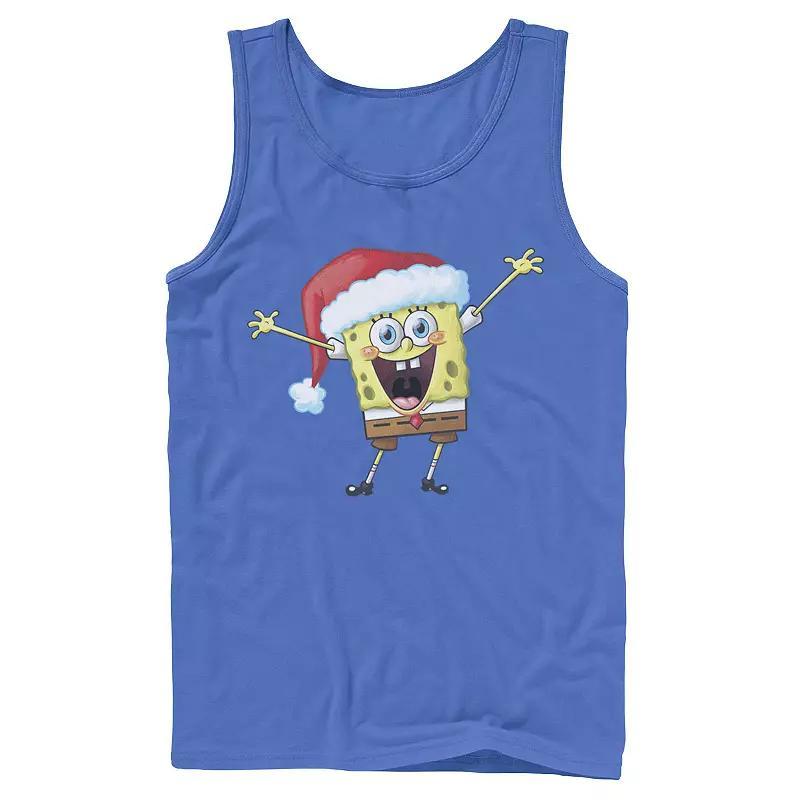 Mens Spongebob Squarepants One Happy Sponge Holiday Tank Top Product Image