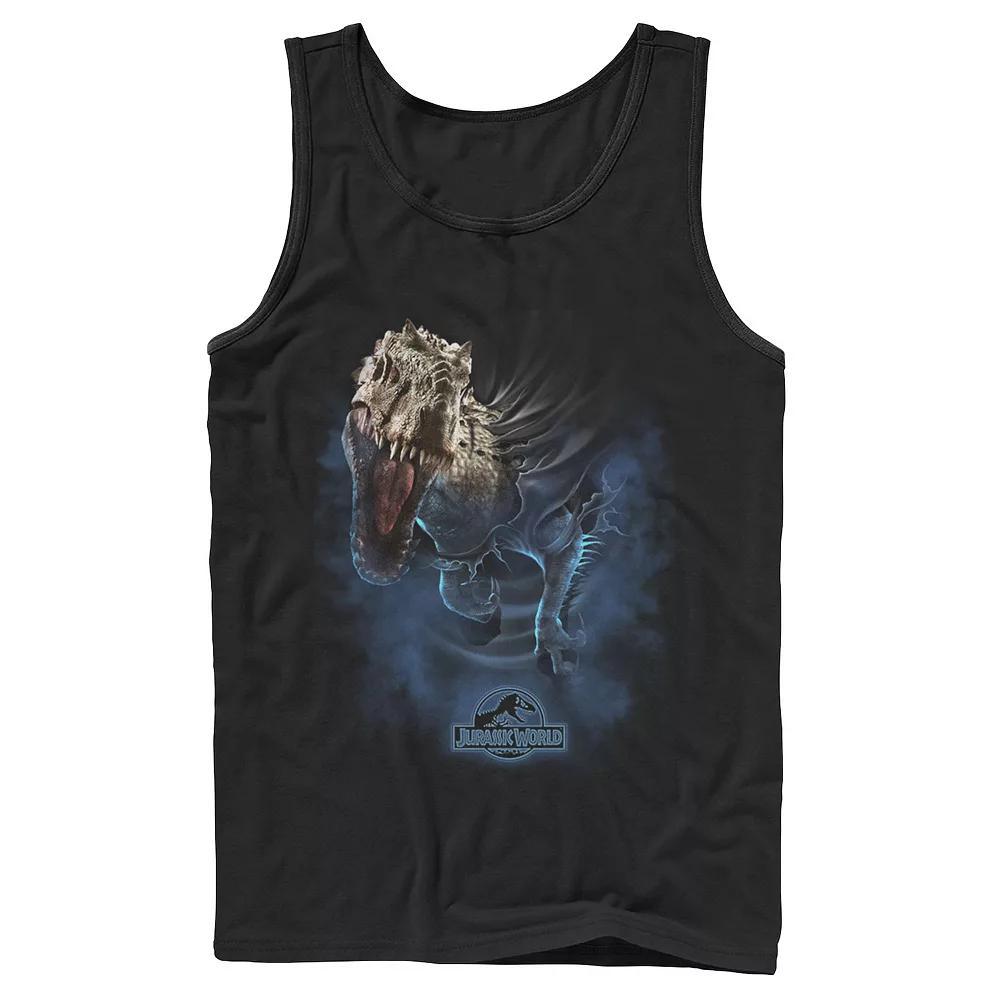 Men's Jurassic World Indominus Rex Breaks Through Graphic Tank Top, Size: Large, Black Product Image