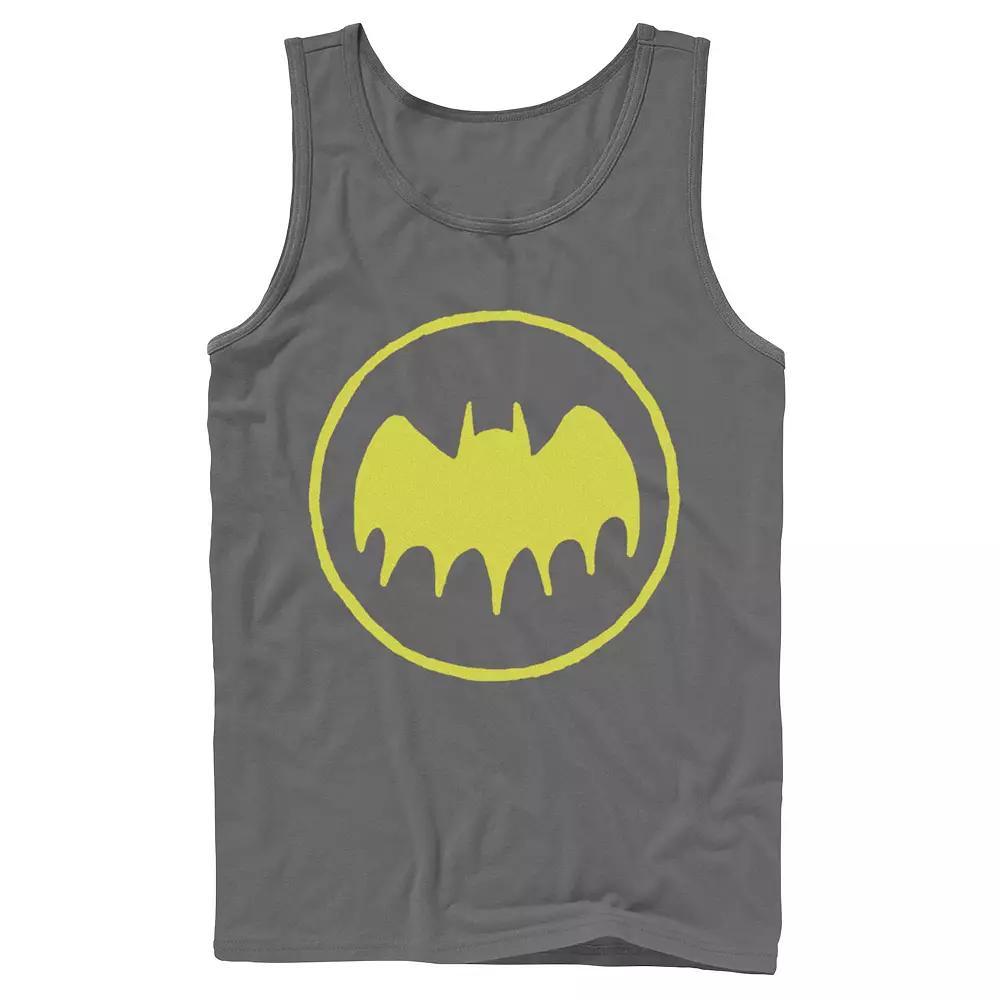 Men's DC Comics Batman Hand Drawn Logo Tank Top, Size: Large, Black Product Image