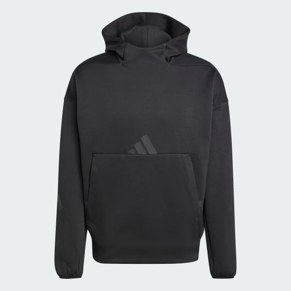 adidas Z.N.E. Hoodie Medium Grey Heather S Mens Product Image
