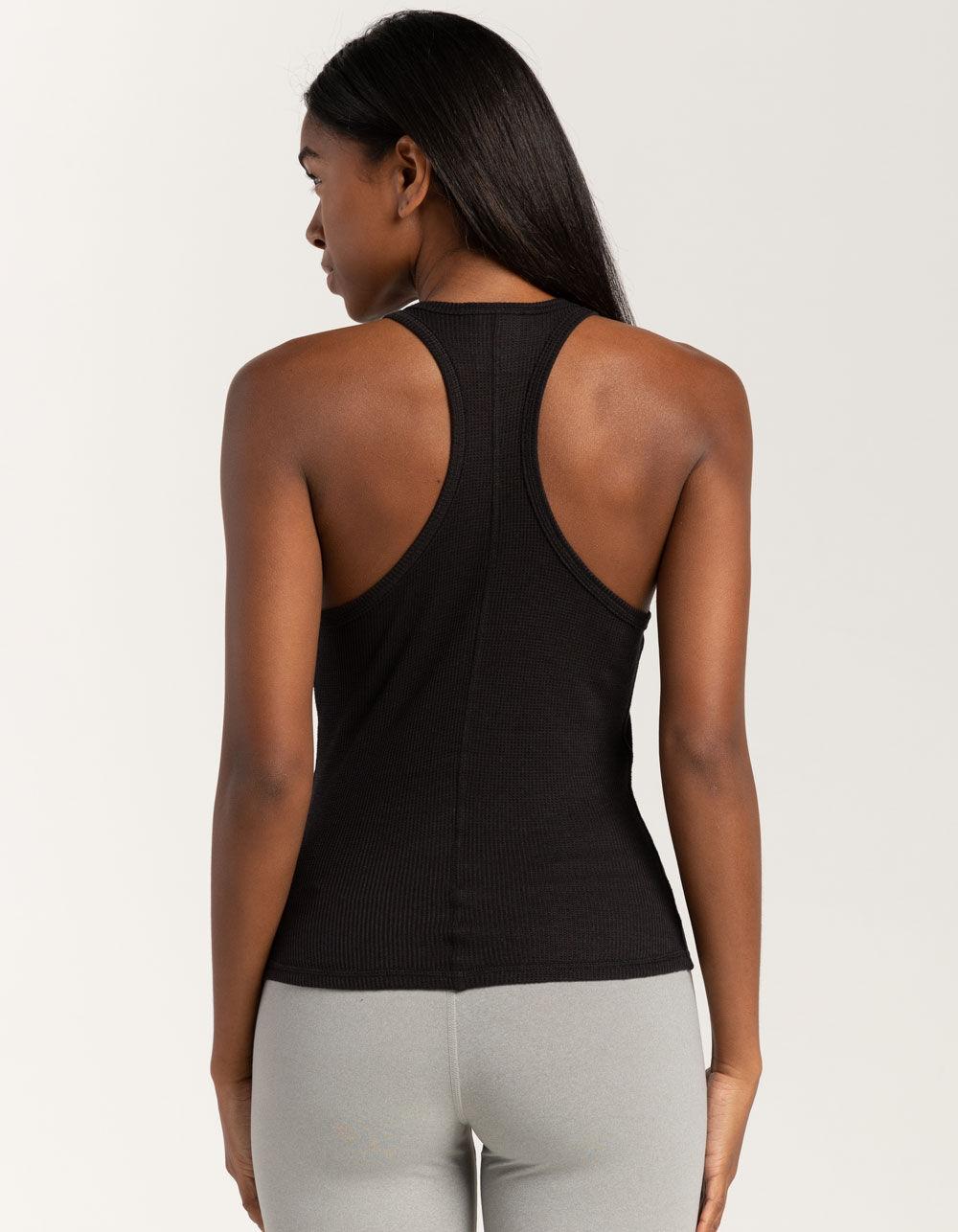 THE NORTH FACE Sunpeak Waffle Womens Tank Top - BLACK Product Image
