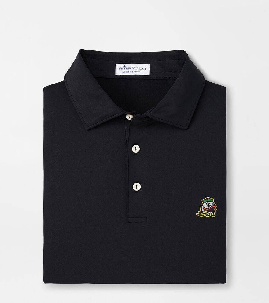 Peter Millar Mens Oregon Solid Performance Jersey Polo | Color: Black | Size: M Product Image