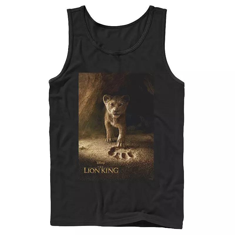 Disney's The Lion King Simba Paw Men's Live Action Movie Poster Tank Top, Size: Large, Athletic Grey Product Image