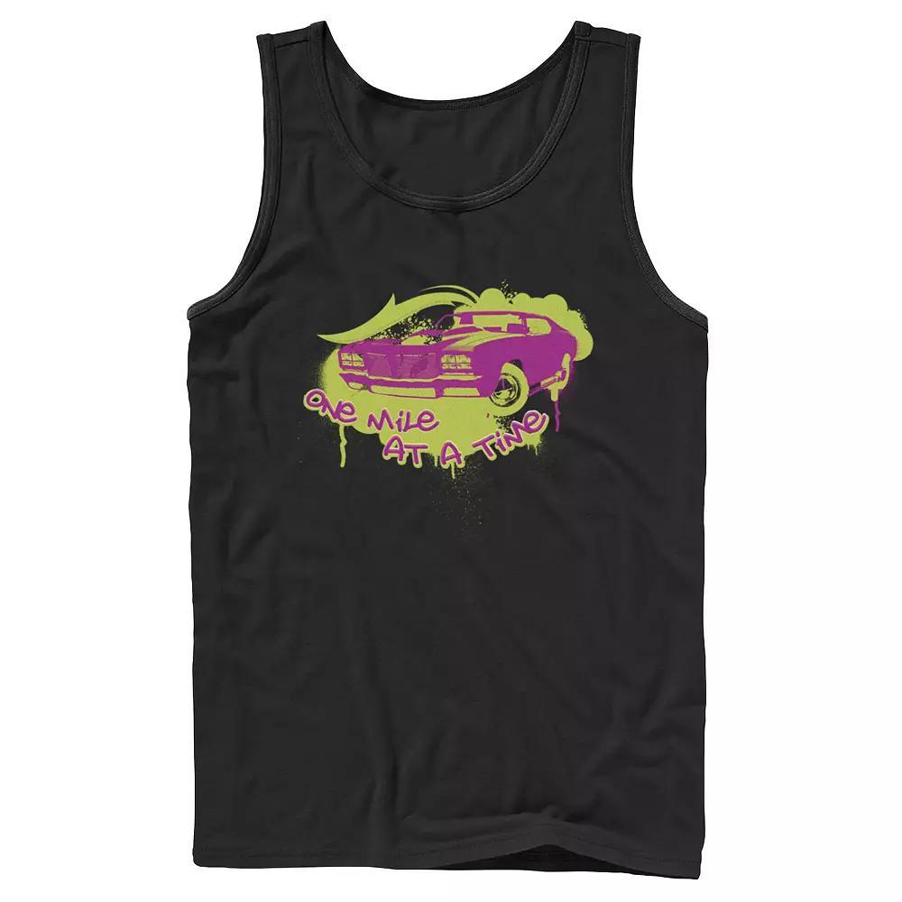 Men's Fast And The Furious One Mile At A Time Grafitti Style Portrait Tank Top, Boy's, Size: XL, Black Product Image