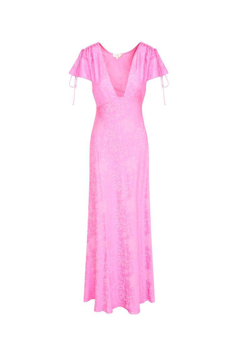 Loulou Jacquard Printed Maxi Dress Product Image