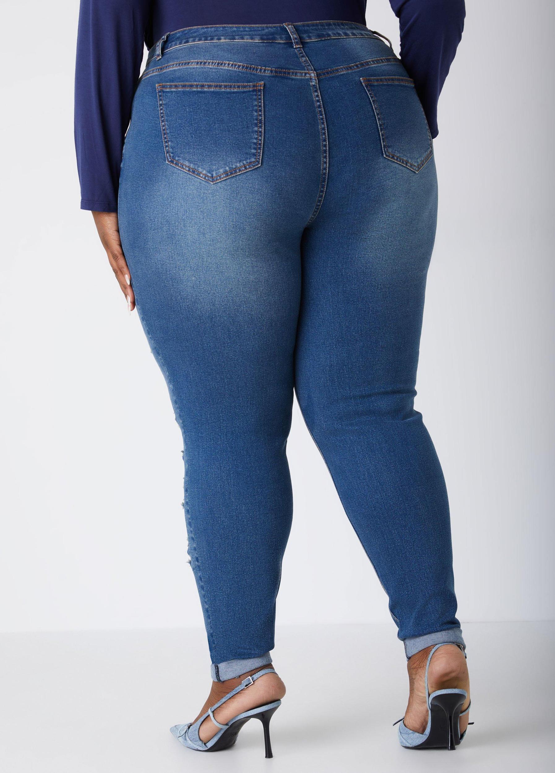 Sequined High Rise Skinny Jeans Product Image