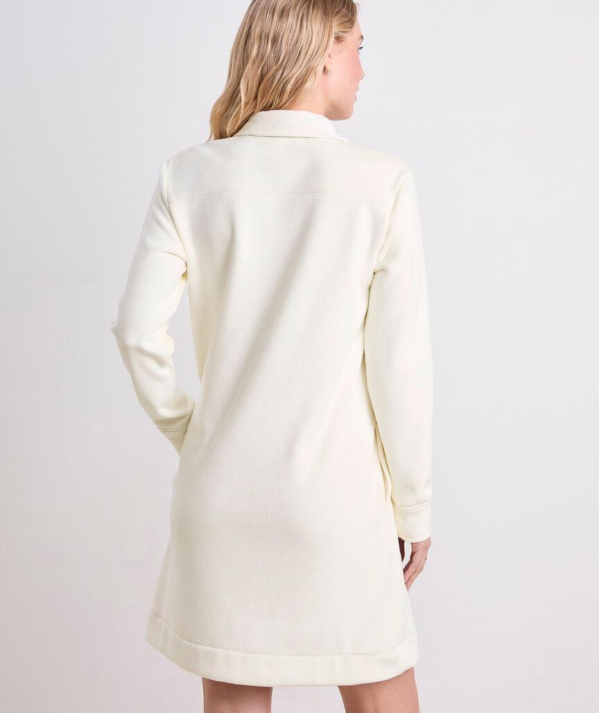 Cozy Knit Cord Popover Dress Product Image