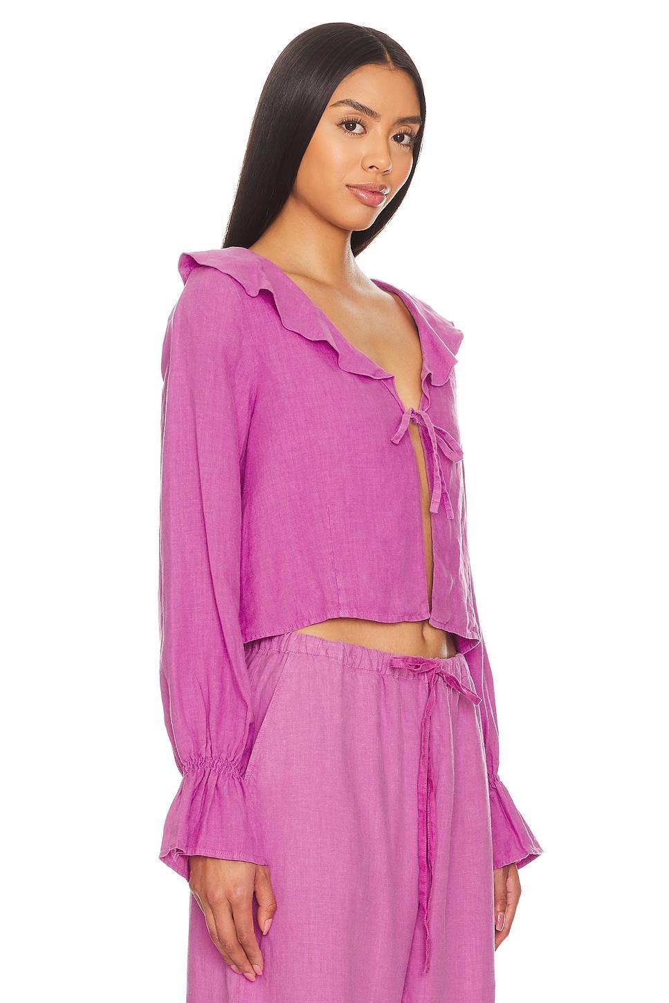 Camila Ruffle Tie Front Top Nation LTD Product Image