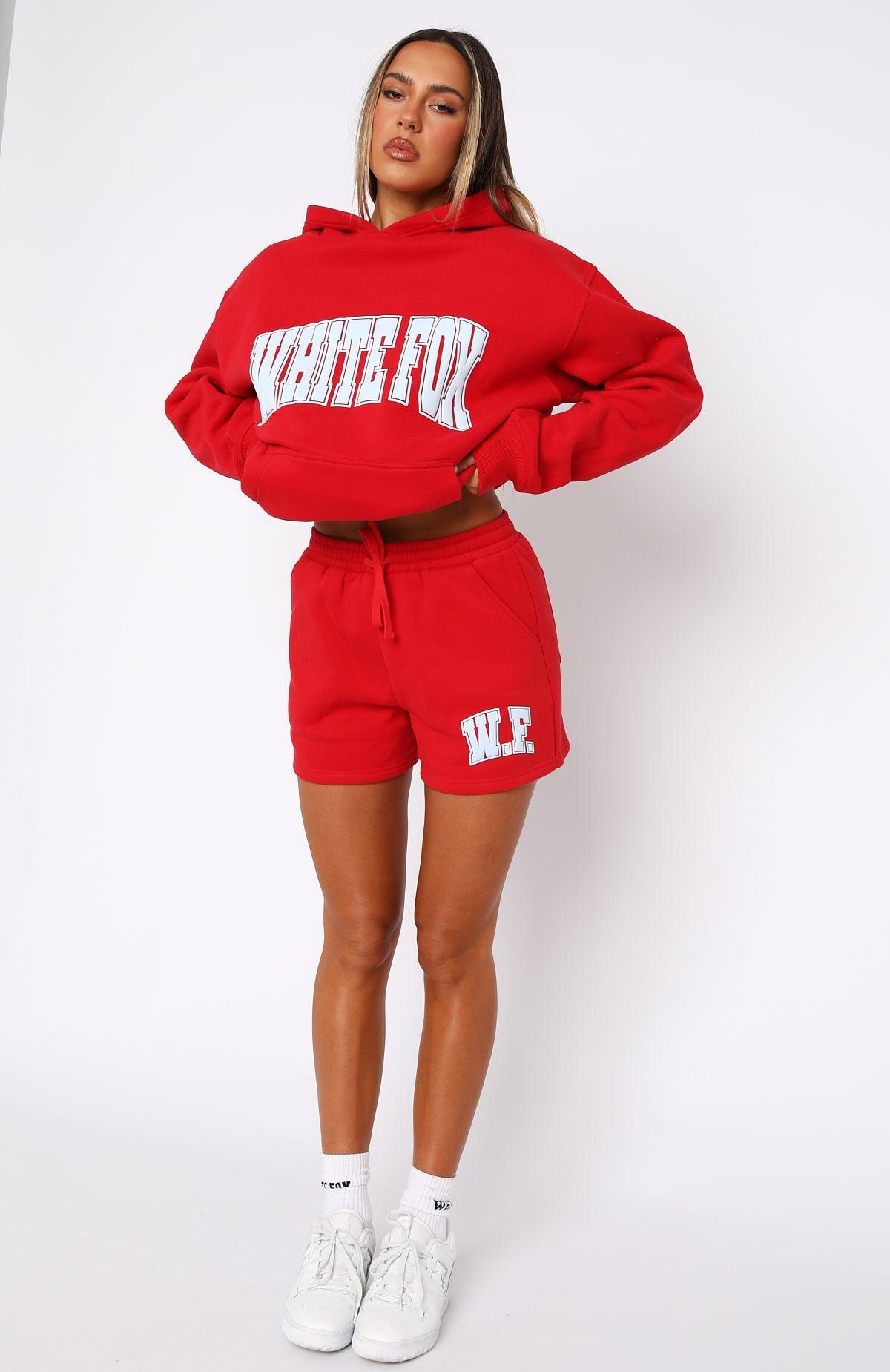 Decade Classics Varsity Lounge Shorts Red Product Image