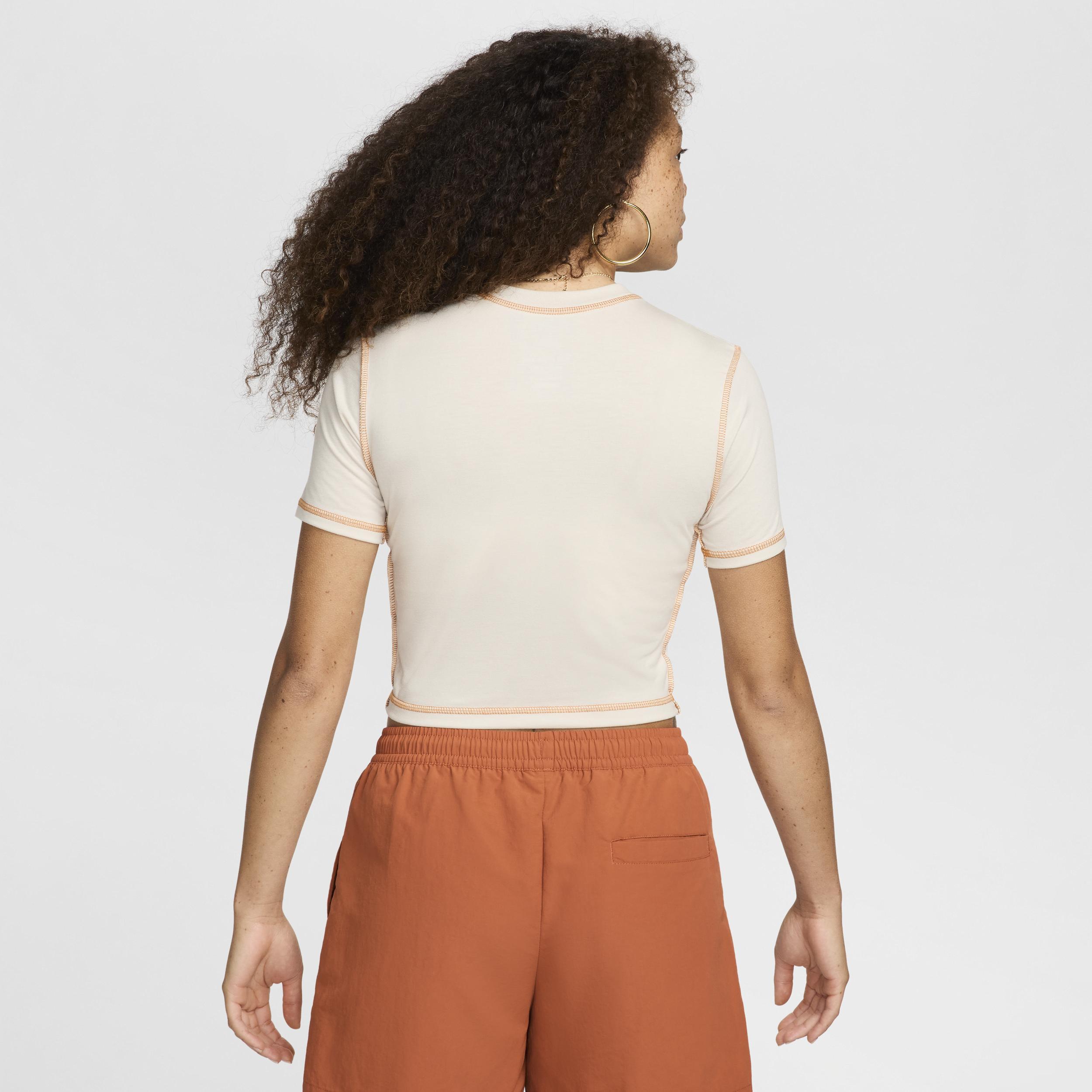 Nike Sportswear Chill Knit Women's Slim Cropped T-Shirt Product Image