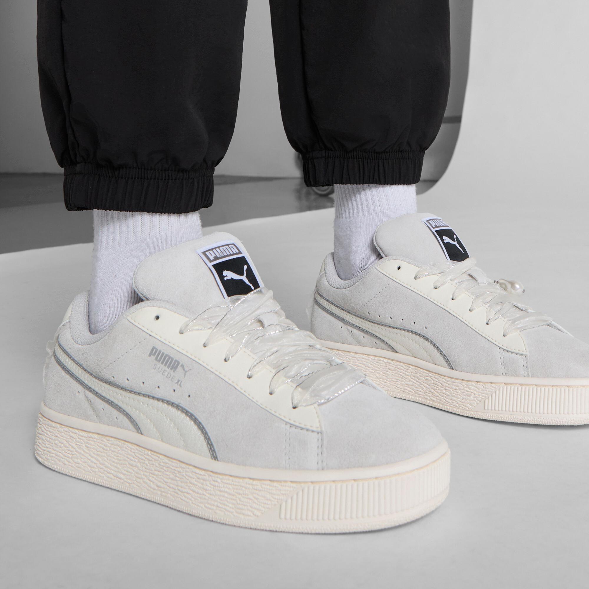 PUMA Suede XL Glam Athletics Women's Sneakers in Grey Product Image