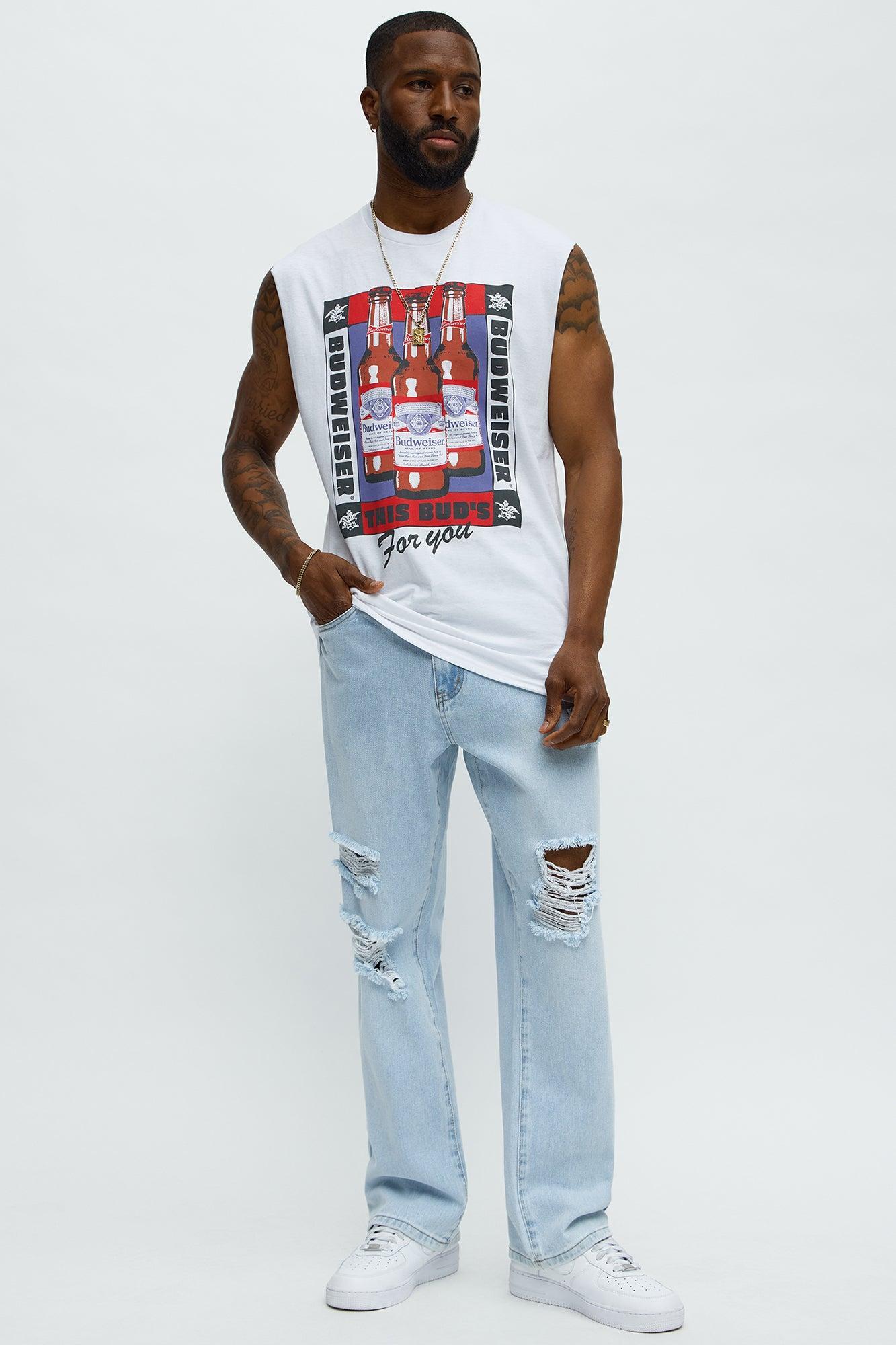 Budweiser For You Muscle Tee - White Product Image