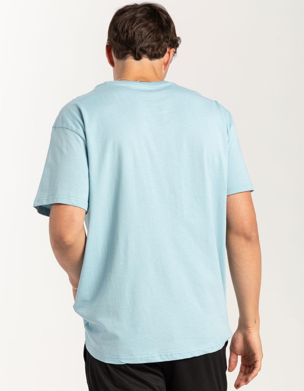 RSQ Mens Oversized Solid Tee - LIGHT BLUE Product Image