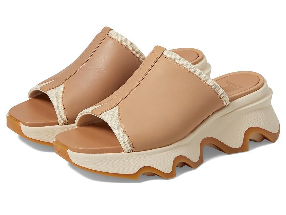 SOREL Kinetic Impact Slide High Sandal (Honest Beige/Honey White) Women's Shoes Product Image