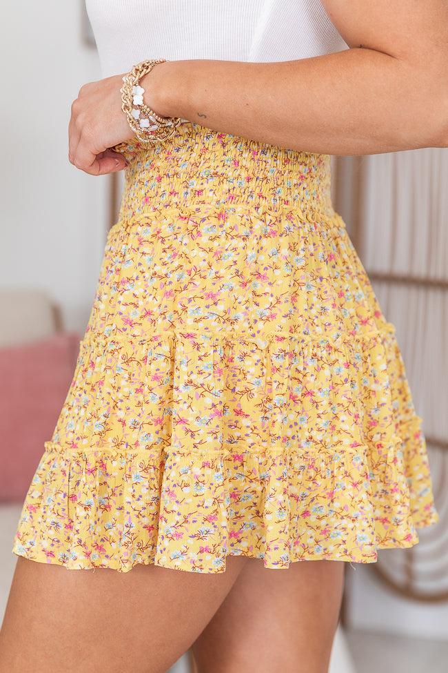 Through The Garden Pink Solid Mini Skort FINAL SALE Product Image