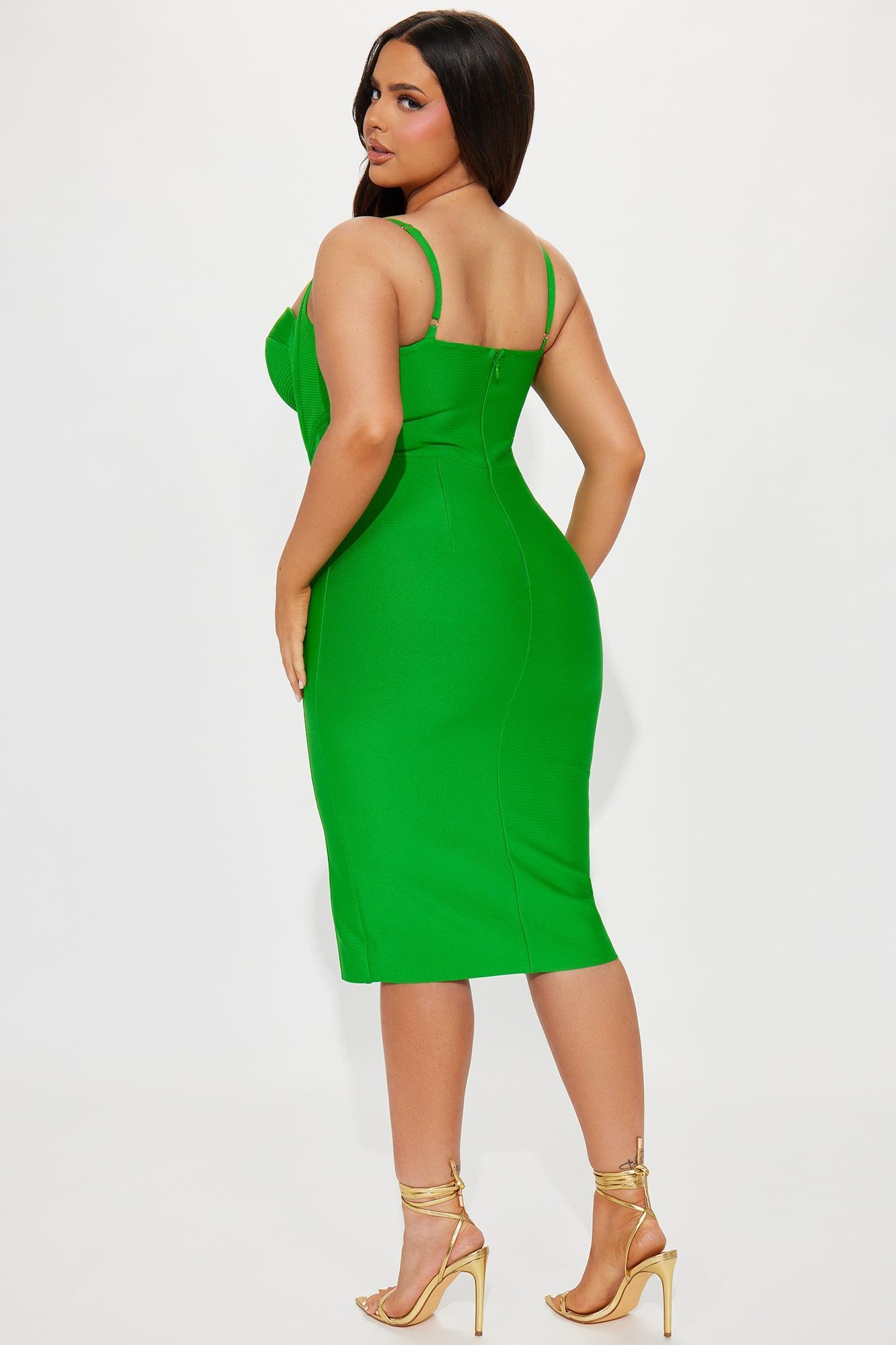 Kash Me In VIP Bandage Dress - Green Product Image