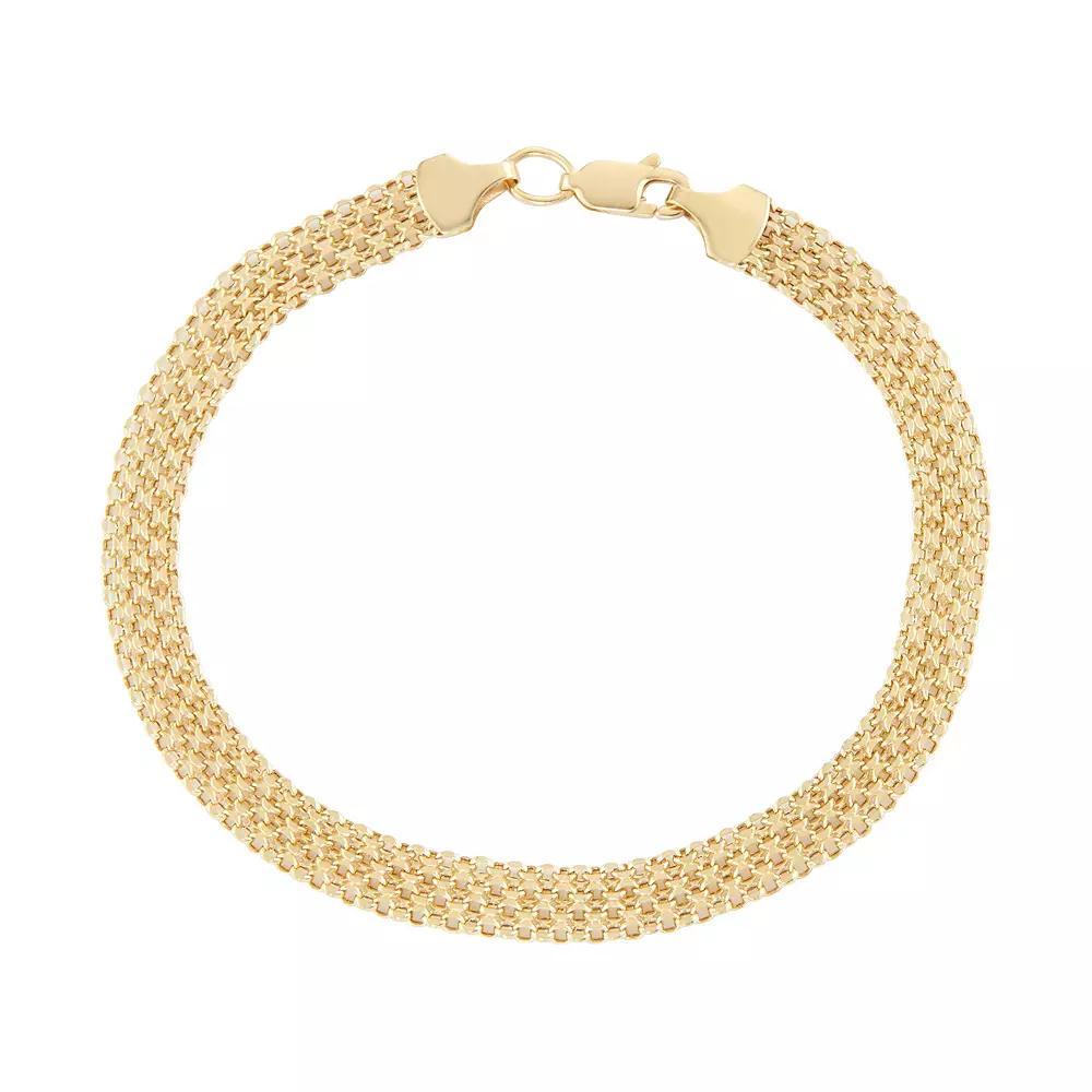 Jordan Blue 14k Gold Bismark Chain Bracelet, Women's, Size: 8" Product Image