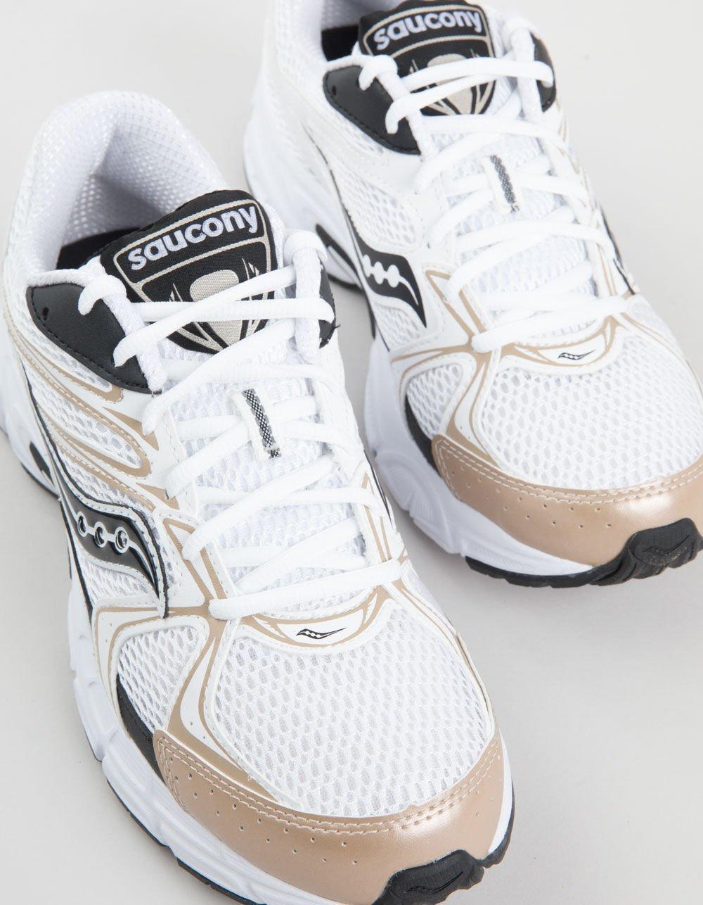 SAUCONY Ride Millennium Shoes - WHITE/GOLD Product Image