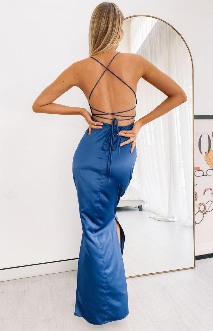 Manhattan Slip Formal Dress Navy Product Image