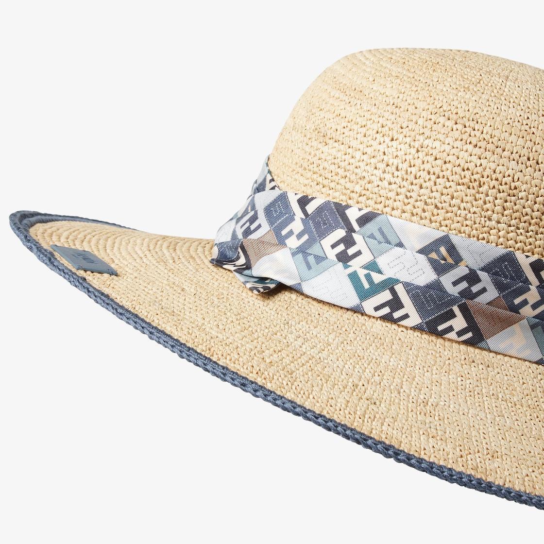 HatBeige raffia hat Product Image