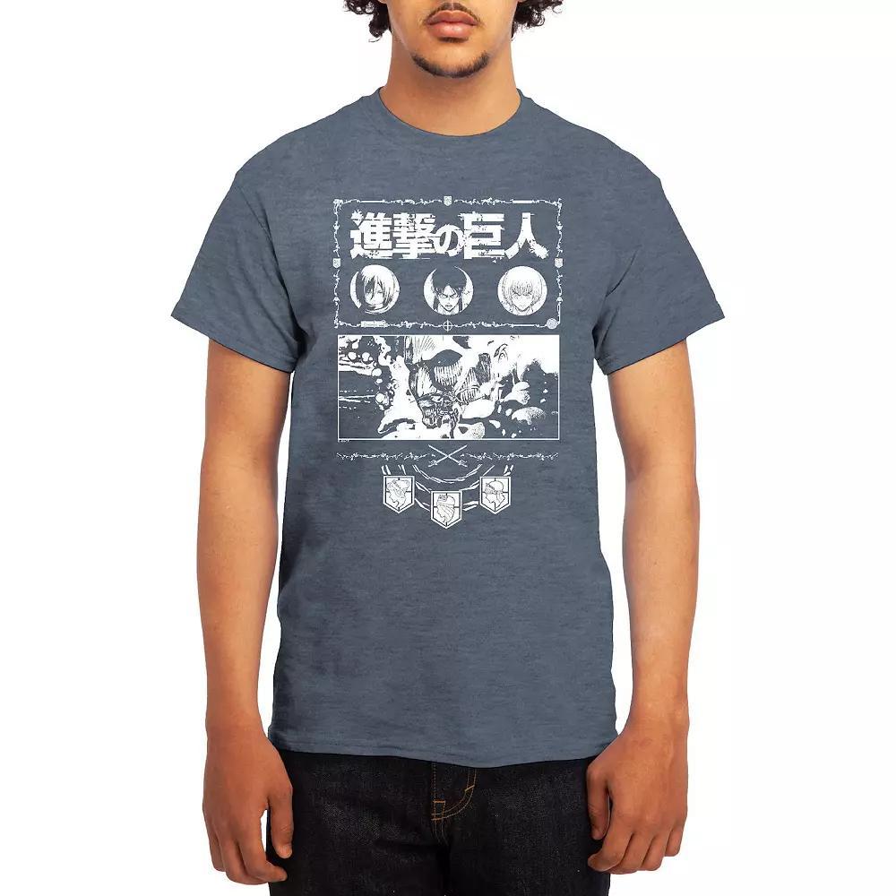 Men's Attack on Titan Ornate Collage Graphic Tee, Boy's, Size: Small, Red Product Image