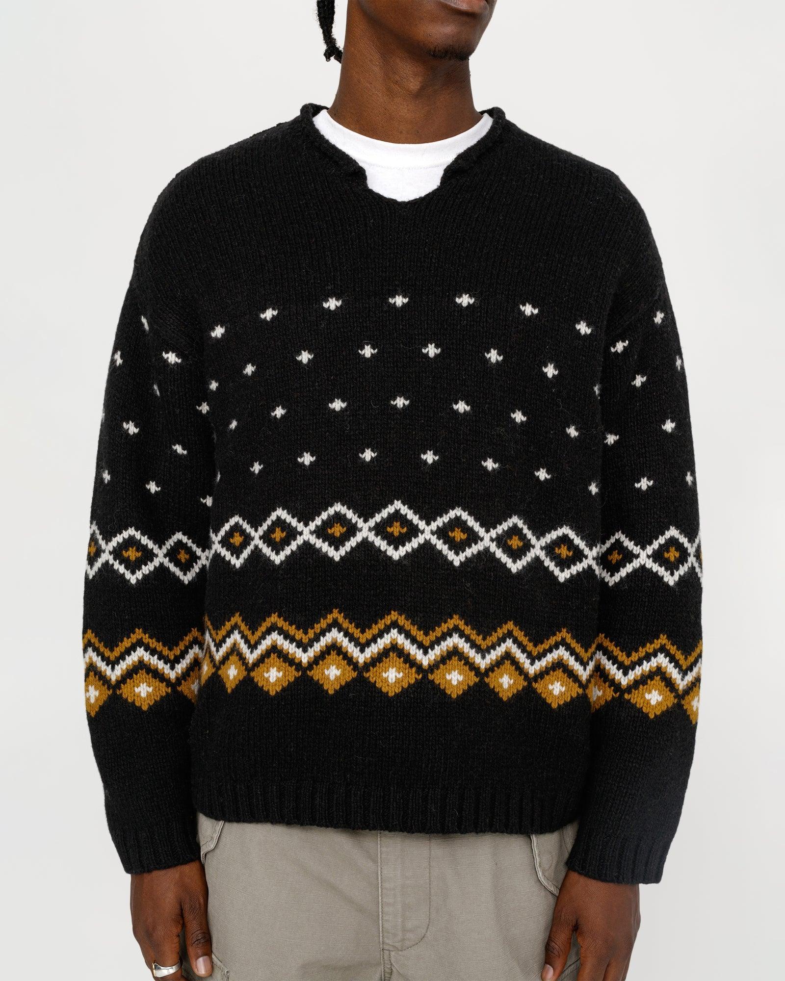 ROLL NECK FAIRISLE SWEATER Male Product Image